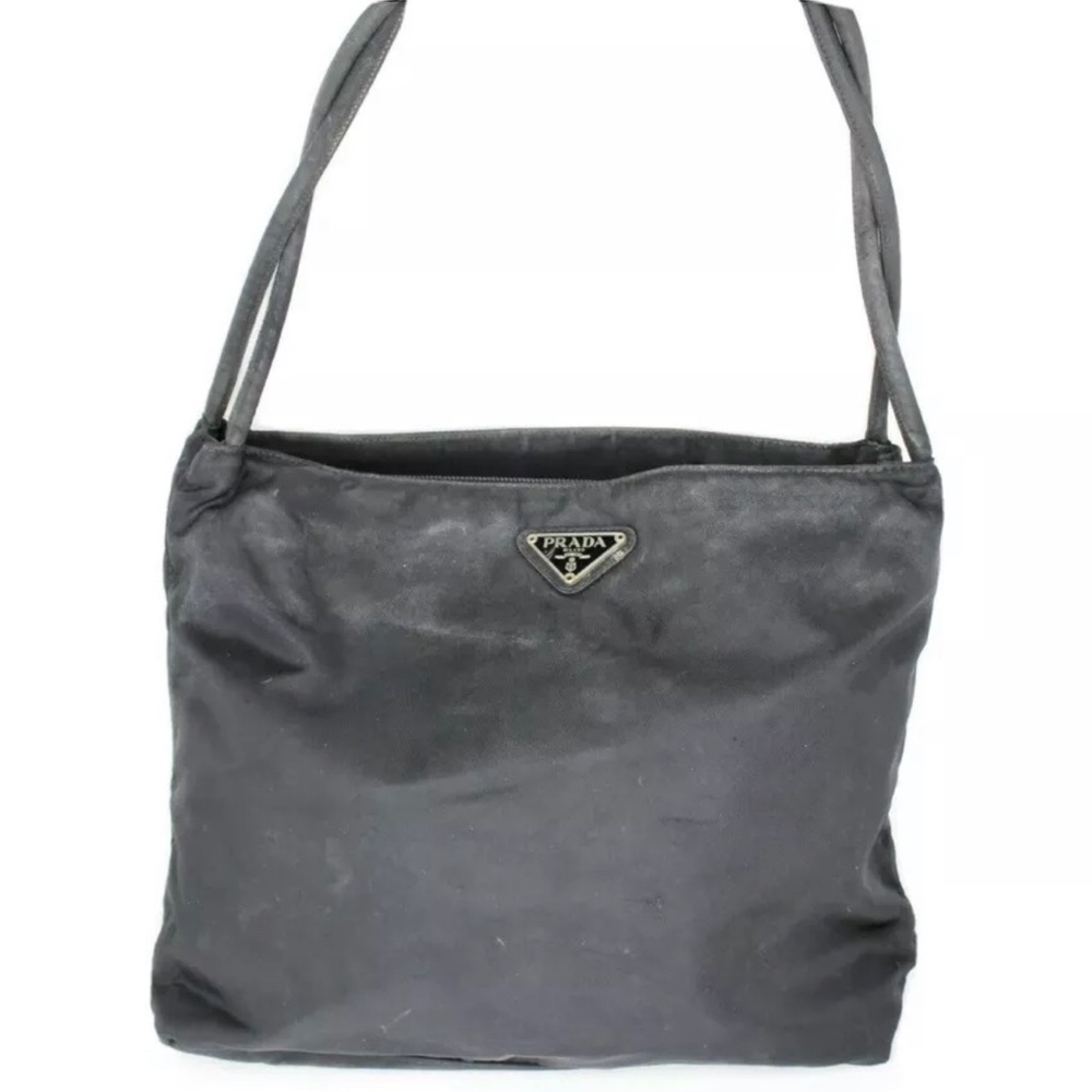 Vintage Prada Black Nylon Tessuto Purse